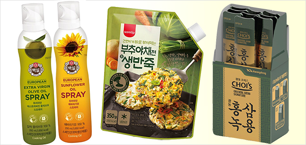 편리함을 추구하는 소비 문화가 확산된 가운데 식품업계는 보관 및 사용 편의성을 고려한 이색 패키지 제품을 내놓았다.(사진=각사)